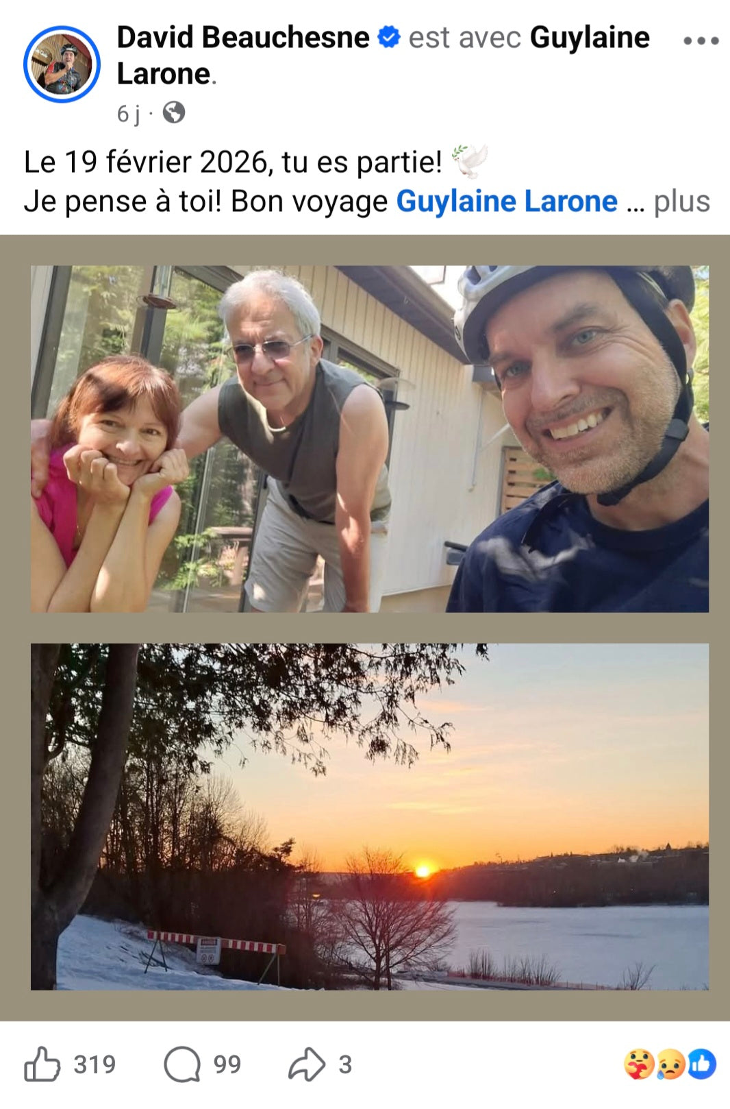 Bon Voyage Guylaine Larone (1963 - 2026) in Sherbrooke - 62 years old