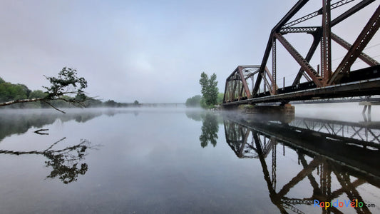 Brume À L’aube Au Pont Noir De Sherbrooke 23 Juillet 2021 (Vue B2) 5H33