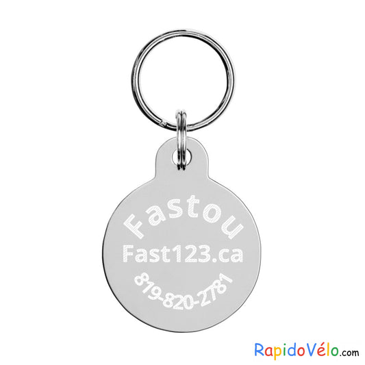Engraved Pet Id Tag Silver