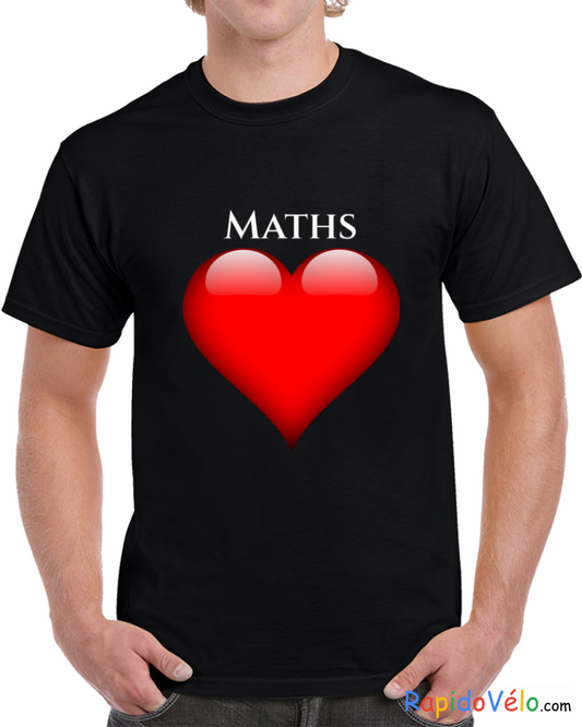 J’aime Les Maths Classic / Black Small T-Shirt