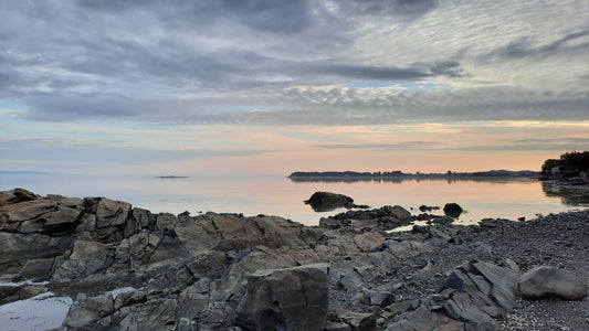 Aube Sur Le Fleuve St-Laurent 29 Juin 2021 (Jour 7) Près De L’auberge Mer À Notre-Dame-Du-Portage