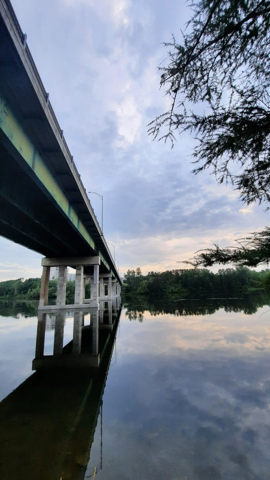 Pont Jacques Cartier De Sherbrooke Et Rivière Magog 19 Juillet 2021  (Vue Psouche2) 6H11 Cliquez