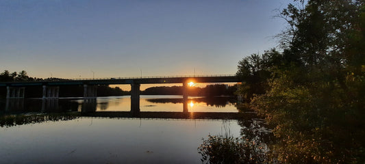 Soleil Du 31 Août 2021 6H36 (Vue T1) Pont Jacques Cartier De Sherbrooke