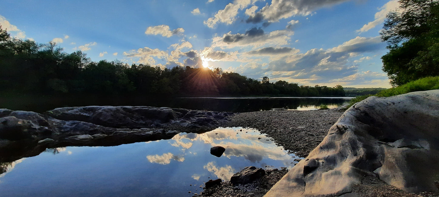 2022-07-08 (Vue Recif) Coucher De Soleil Sur La Rivière St-François