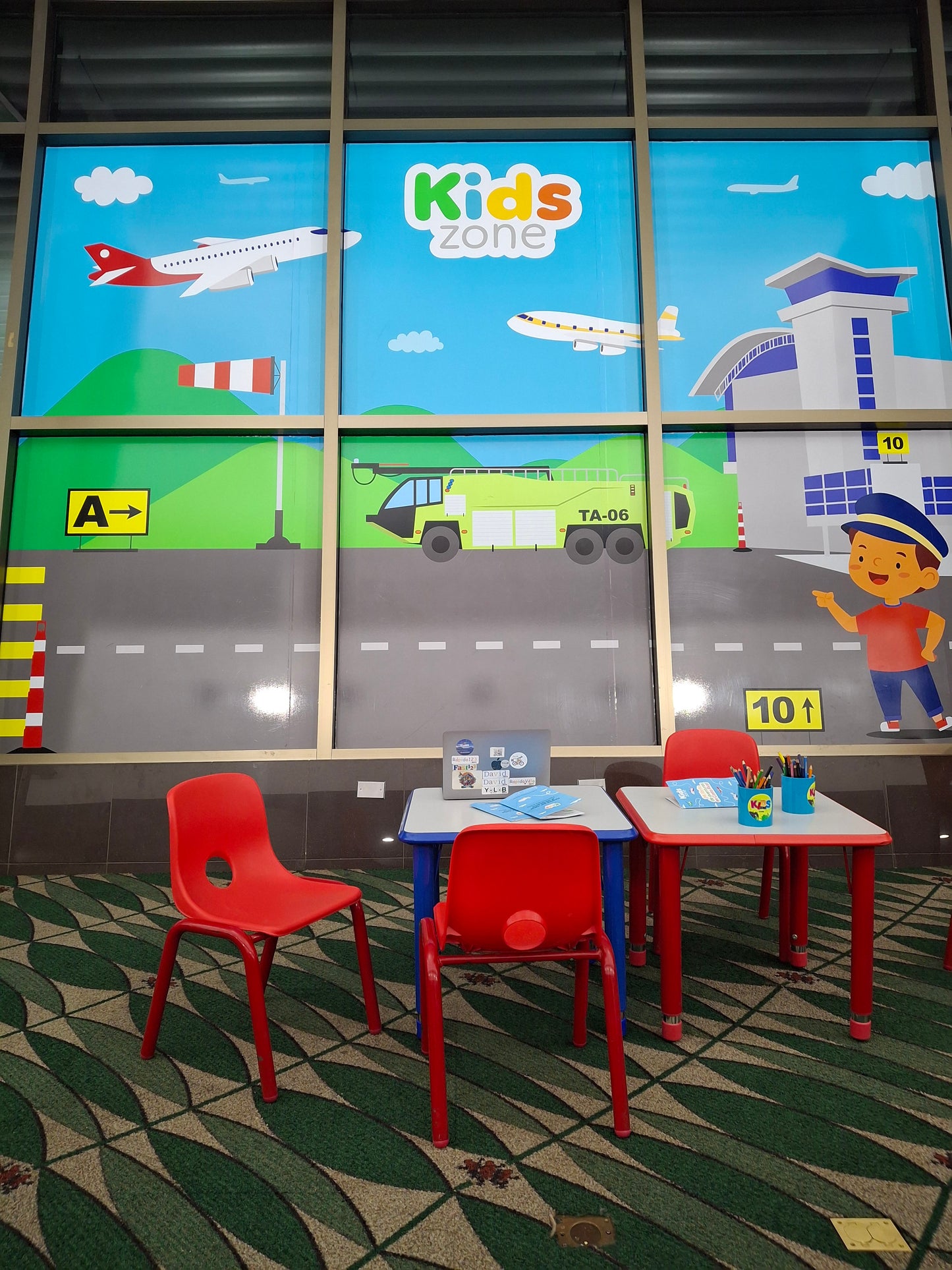 Find David in the children's area in Costa Rica