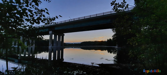 24 Août 2021 6H14 (Vue K1) Pont Jacques Cartier De Sherbrooke Et Rivière Magog