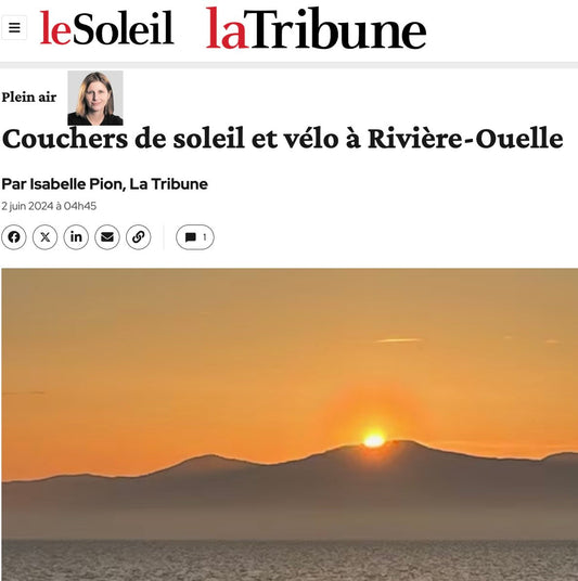 Couchers De Soleil Et Vélo À Rivière-Ouelle