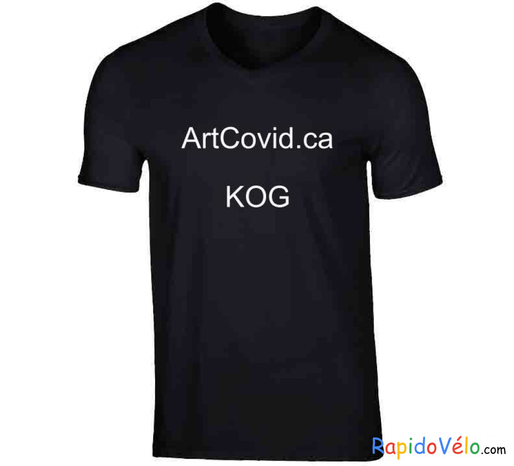 Artcovid Kog T Shirt V-Neck / Black Small T-Shirt