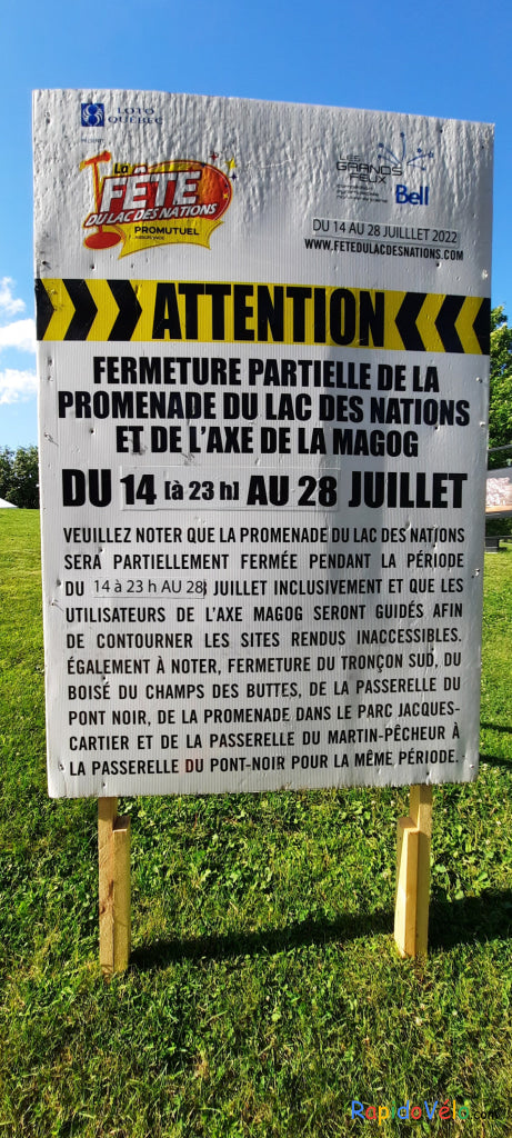 Fermeture Partielle De La Promenade Du Lac-Des-Nations (Details Ici 👀)