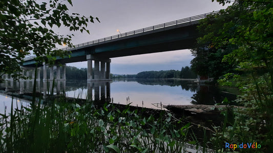 Pont Jacques Cartier De Sherbrooke Et Rivière Magog 26 Juillet 2021  (Vue K1) 5H23